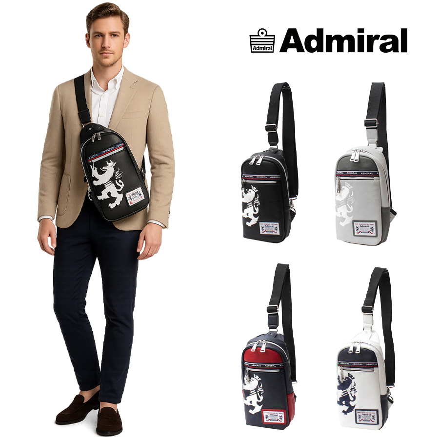 【ポイント10倍】Admiral　アドミラル　ボディバッグ　ADGA-01　ワンショルダーバッグ　斜め掛け　通勤　通学　鞄　メンズ　おしゃれ　人気　正規取扱店　正規品　送料無料　ギフト　プレゼント　父の日