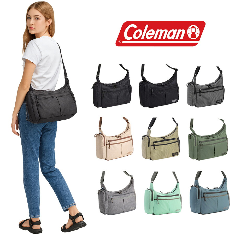 Coleman コールマン クールショルダーMD ショルダーバッグ 斜め掛け 8L メンズ レディース 男女兼用 撥水 保冷 アウトドア 旅行 バッグ 通学 学生 マザーズ おしゃれ 人気 送料無料《北海道、沖縄、離島代引き不可》