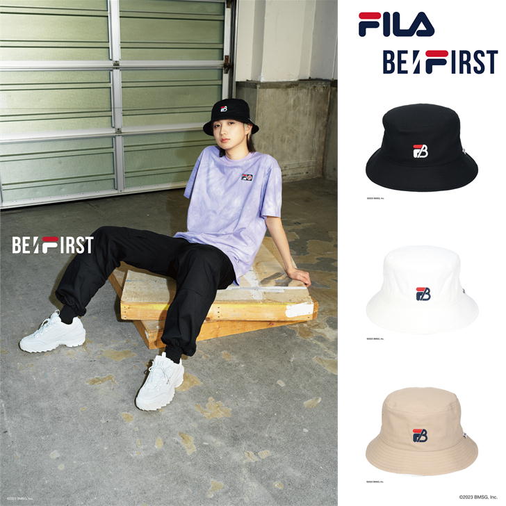 【レターパック配送】FILAｘBE:FIRST フィラ コラボ ハット 帽子 人気 おしゃれ ビーファースト ビーファ BESTY ベスティ メンズ レディース ノベルティ付き 正規品 正規取扱店《代引き不可》