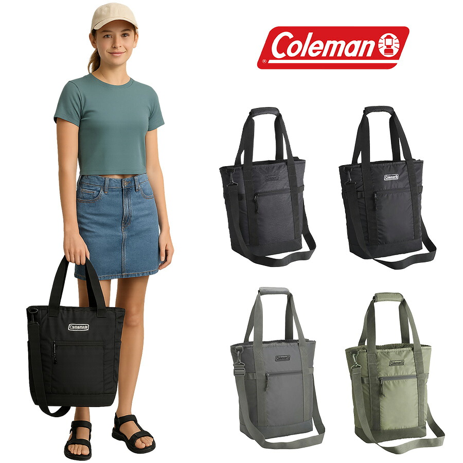 Coleman コールマン 2wayウォーカーデイリートート トートバッグ ショルダーバッグ 縦型 メンズ レディース 男性 女性 シンプル カジュアル アウトドア 軽量 通勤 通学 学生 社会人 旅行 部活 習い事 おしゃれ 人気 送料無料 バッグ 鞄