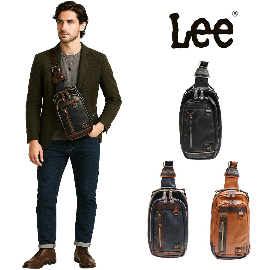【ポイント10倍】Lee ボディバッグ リー 320-3100 通販 ショルダーバッグ ボディバック ショルダーバック ワンショルダーバッグ メンズ ブランド 小さめ かっこいい 斜めがけ 通勤 通学 自転車 バイク 旅行 infinity インフィニティ メンズバッグ
