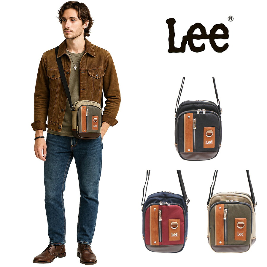 【ポイント10倍】Lee リー クリーチャー ミニショルダー 320-3740 ミニ ショルダーバック メンズ ブランド 斜めがけ かっこいい 肩掛け 小さめ 通勤 通学 自転車 バイク 旅行 サイクリング creature クリーチャー メンズバッグ