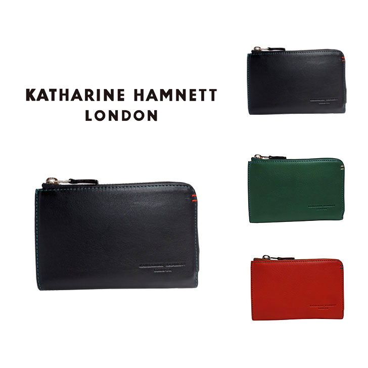 【KATHARINE HAMNETT LONDON】キャサリンハムネットロンドン MINERAL ミネラル 490-50703  本革 二つ折り財布 ミドルウォレット 札入れ 牛革 小銭入れ カード入れ ギフト プレゼント 記念日 お祝い