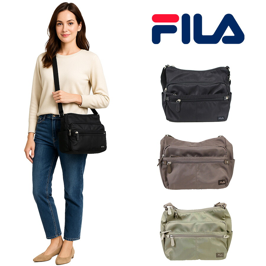 【レターパック配送/時間指定不可】FILA フィラ ショルダーバッグ 斜め掛け 肩掛け ピムス 斜め掛け 肩掛け 7664 鞄 超軽量 レディース プレゼント ギフト おしゃれ 人気 ギフト ラッピング 母の日 敬老の日 送料無料