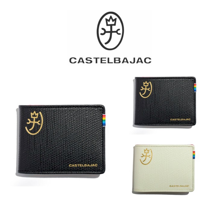 【正規取扱店】【CASTELBAJAC】[レインボーシリーズ] 079613 カステルバジャック レインボー 二つ折り財布 折財布 おしゃれ 本革 ゴルフ おしゃれ 人気 ギフト