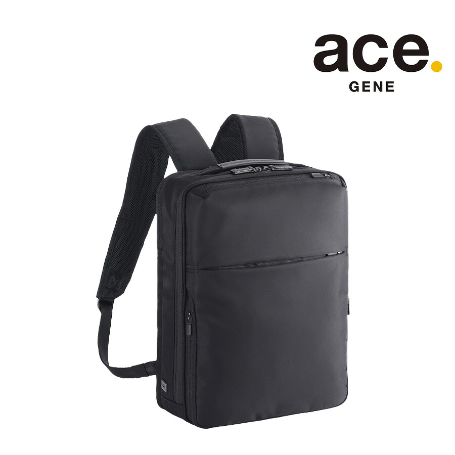 ace.GENE ガジェタブルR リュック 11L リュックサック バックパック ビジネス 通勤 軽量 A4 かばん カバン 鞄 ユニセックス ギフト ブラック 68001