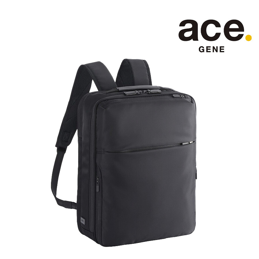 ace.GENE ガジェタブルR リュック 11L リュックサック バックパック ビジネス 通勤 軽量 A4 かばん カバン 鞄 ユニセックス ギフト ブラック 68004