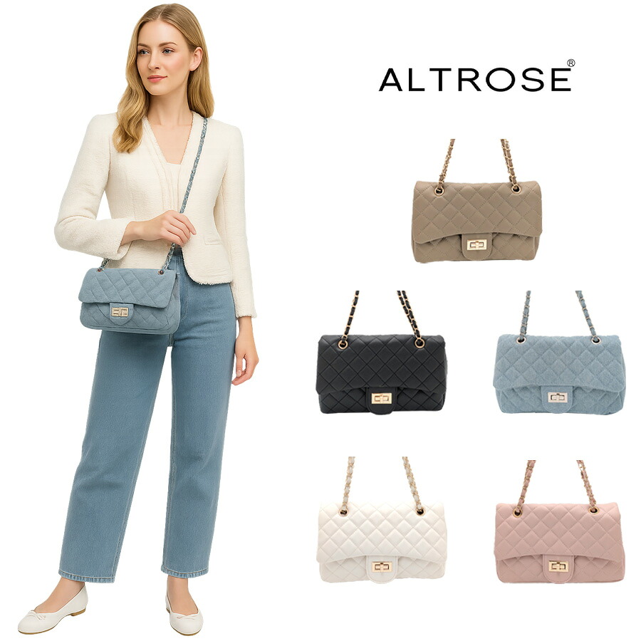 【ALTROSE】332393 2WAYSDルルナ ショルダーバッグ 斜め掛け かばん 使いやすい 普段使い かわいい シンプル レディース ギフト プレゼント ブラック
