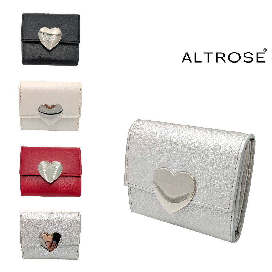 【クリックポスト/時間指定不可】【ALTROSE】 332952 ケイシー 三つ折り財布 普段使い シンプル おしゃれ かわいい レディース プレゼント ギフト アイボリー