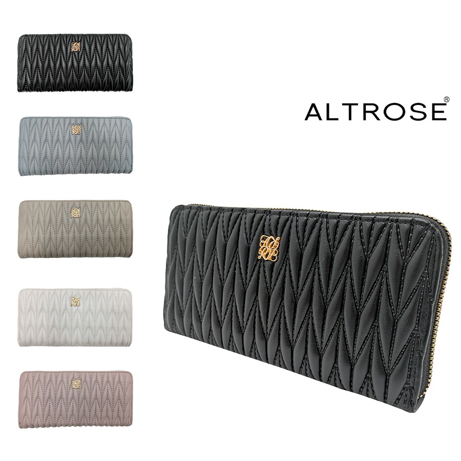 【クリックポスト/時間指定不可】【ALTROSE】 332976 ロージア 長財布 サイフ ウォレット シンプル かわいい レディース プレゼント ギフト ブラック