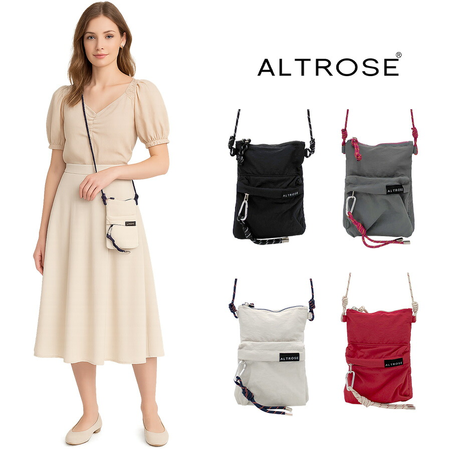 【クリックポスト/時間指定不可】【ALTROSE】810029 アレックスショルダー 斜め掛け かばん コンパクト 軽量 普段使い レディース ギフト プレゼント ブラック