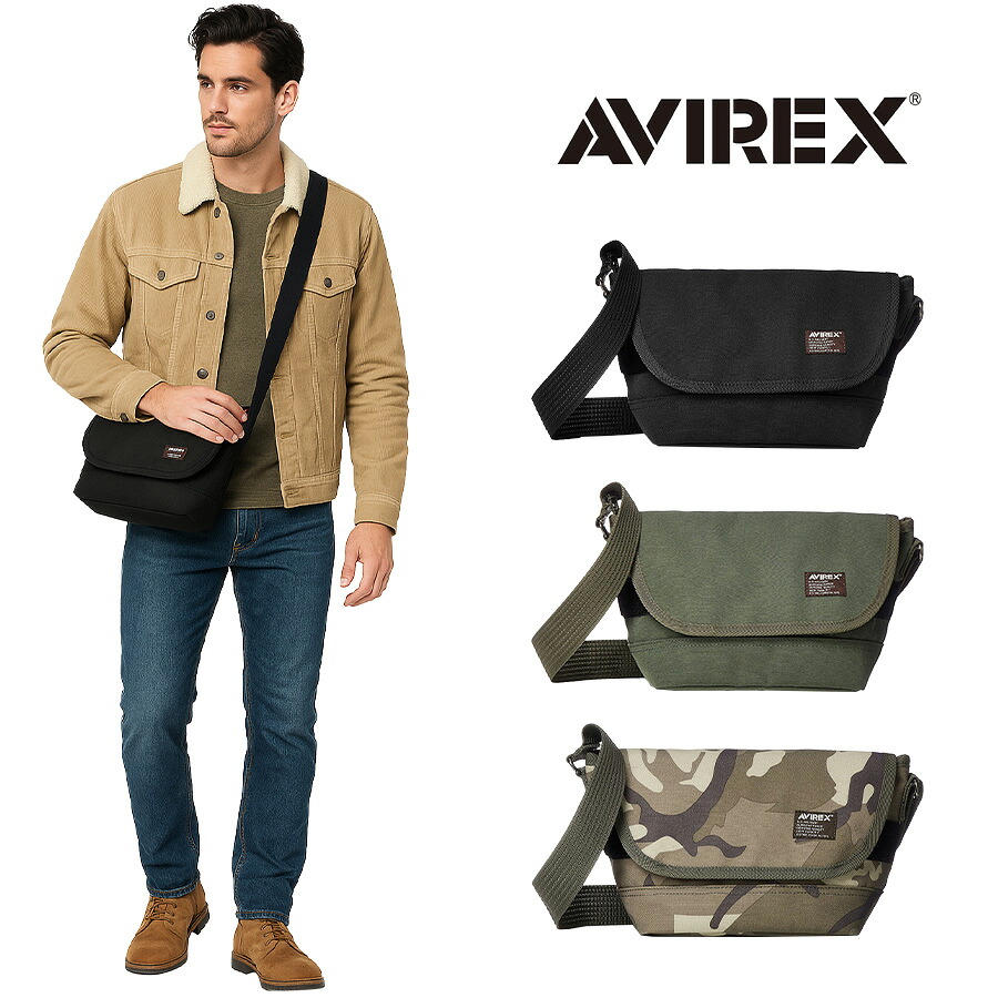 AVIREX アビレックス AVX3520 イーグル EAGLE ミニショルダーバッグ ショルダー A5 ユニセックス メンズ ミリタリー 斜め掛け 旅行 鞄 軽量 大容量 アウトドア ジム レジャー フェス おしゃれ 人気