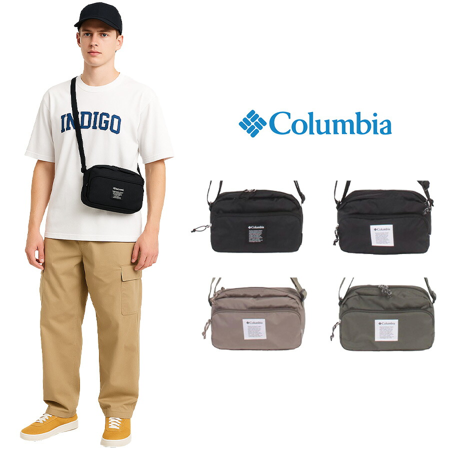 【Columbia】PU8299 ミニショルダー コロンビア メンズ レディース 大容量 ショルダーバッグ 肩掛けバック 通勤 通学 アウトドア OMINI-SHIELD オムニシールド シンプル カジュアル デイリー スポーツ お出かけ 外出 ロゴ 刺繍ロゴ ベーシック 軽量 撥水 プレゼント ギフト