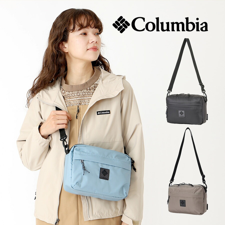 Columbia pu8731 Great Smoky Garden Shoulder 斜め掛け 鞄 カバン かばん バッグ 撥水 普段使い 使いやすい シンプル ユニセックス プレゼント ギフト ブラック