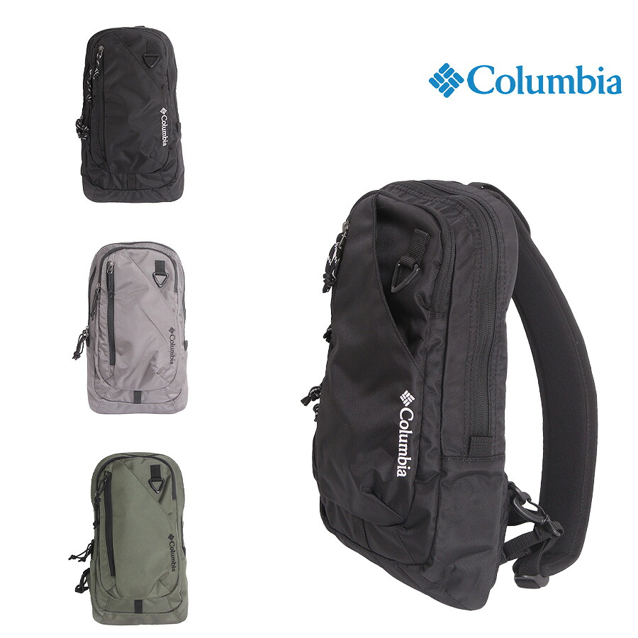 Columbia pu8783 Juno Forest ボディバッグ 斜め掛け 鞄 カバン かばん バッグ 撥水 普段使い 使いやすい シンプル ユニセックス プレゼント ギフト ブラック