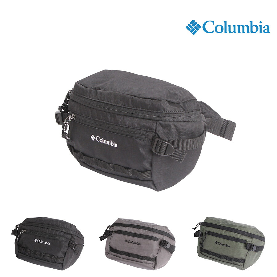 Columbia pu8815 Big Muddy Road ヒップバッグ 斜め掛け 鞄 カバン かばん バッグ 普段使い 使いやすい シンプル ユニセックス プレゼント ギフト ブラック