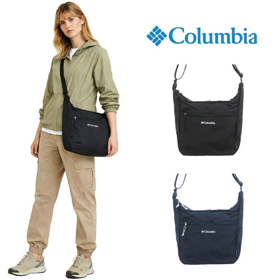 Columbia Dana Cova ショルダーバッグ 斜め掛け 斜め掛けバッグ 普段使い 丸洗い可能 男女兼用 メンズ レディース ギフト プレゼント ブラック pu8906