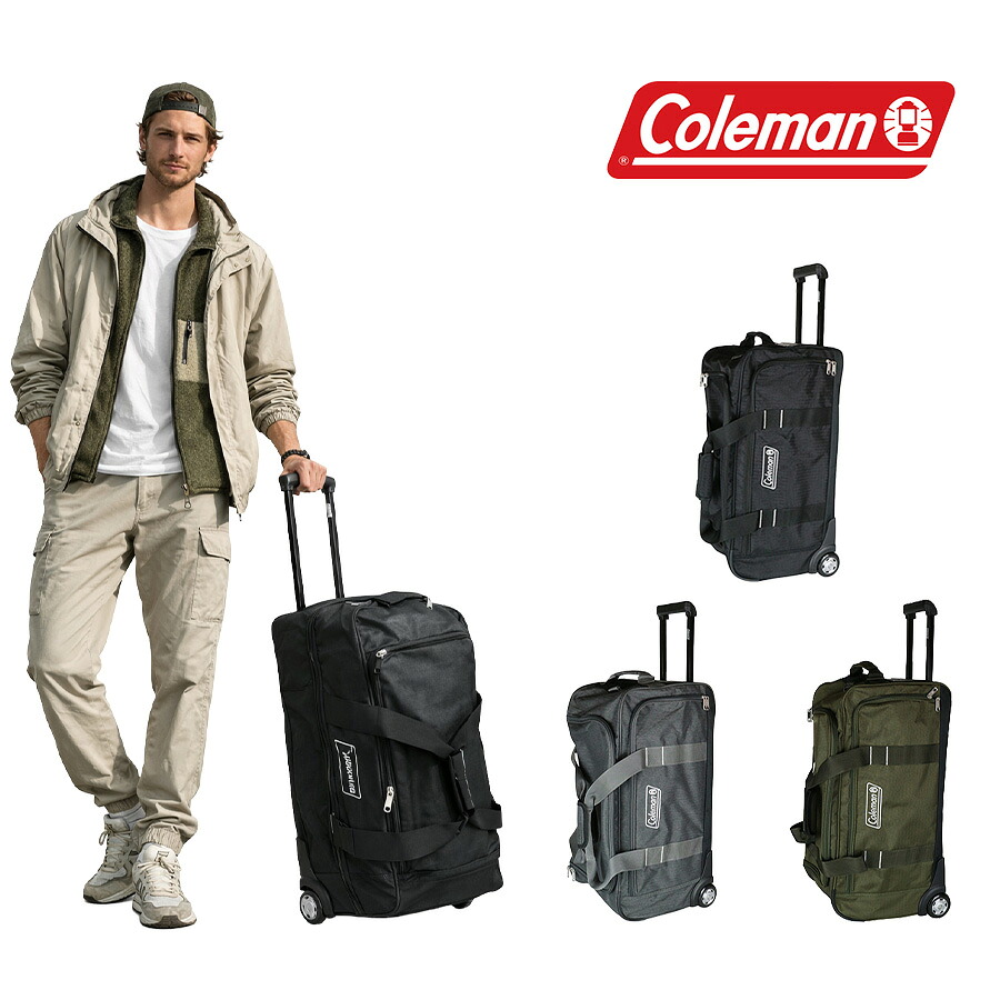 【Coleman】 14-11 ボストンキャリー 70L キャリーバッグ 5～6泊 大容量 スポーツ アウトドア 旅行 かばん カバン 鞄 ユニセックス ギフト ブラック