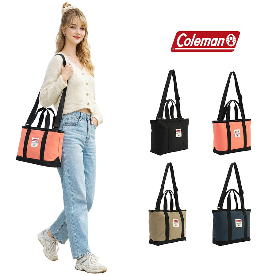 Coleman アメリカンクラシック トートミニ トートバッグ ショルダーバッグ バック アウトドア シンプル ユニセックス プレゼント ギフト ブラック ac001