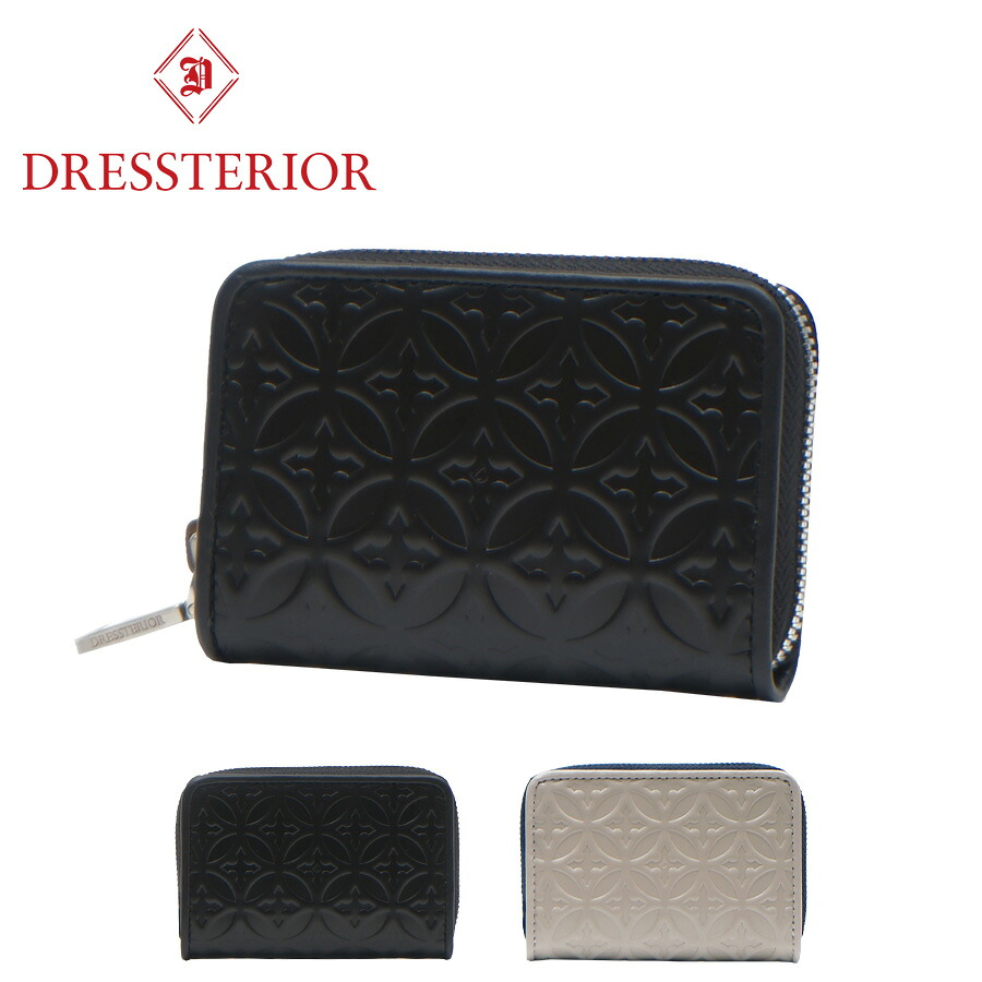 【SNSで話題のレザーケアクリームプレゼント中！】【DRESSTERIOR】864601 小銭入れ ウェルシュ 財布 サイフ コインケース ドレステリア ブランド ブラック トープ レディース おしゃれ かわいい プレゼント 誕生日 ギフト 贈り物 お誕生日 牛革 本革 collonil コロニル