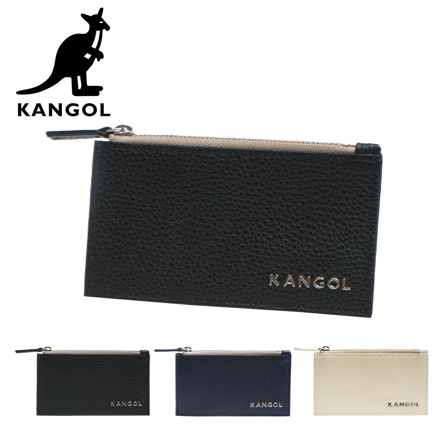 【KANGOL】250-10151 フラグメントケース 財布 カードケース 小銭入れ さいふ サイフ コインケース ウォレット コンパクト カジュアル シンプル カンゴール ブラック ネイビー アイボリー 使いやすい かわいい おしゃれ ユニセックス