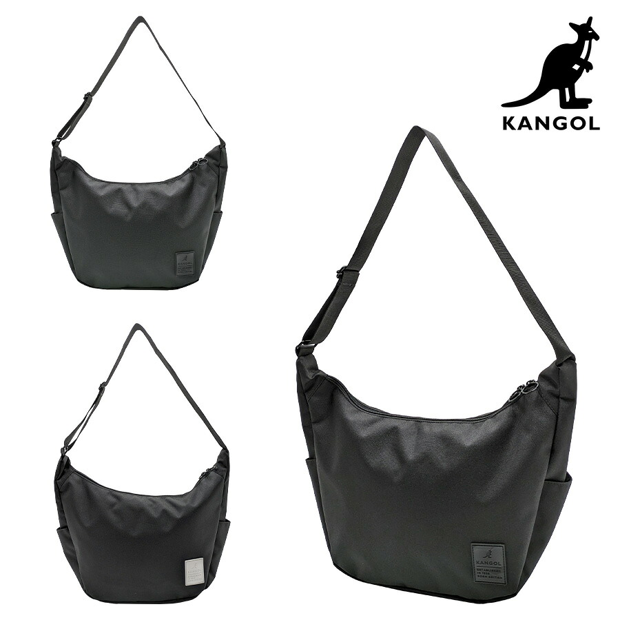 【KANGOL】 250-4010 ショルダーバッグ かばん バッグ 斜め掛け おしゃれ シンプル 使いやすい 普段使い 便利 ユニセックス カンゴール プレゼント ブラック