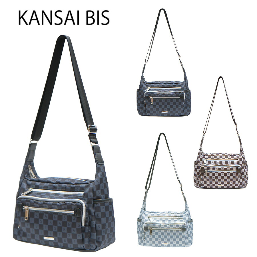 【KANSAIBIS】017001 バロンプリントショルダーバッグ バッグ かばん カバン 鞄 斜め掛け レディース カンサイビズ ブラック ブラウン グレー 日常 使いやすい 普段使い おしゃれ プレゼント ギフト 誕生日 母の日 敬老の日