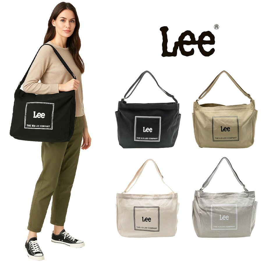 【Lee】 320-1353 ショルダーバッグ かばん バッグ 肩掛け 斜め掛け おしゃれ シンプル 使いやすい 普段使い 便利 ユニセックス リー プレゼント ブラック