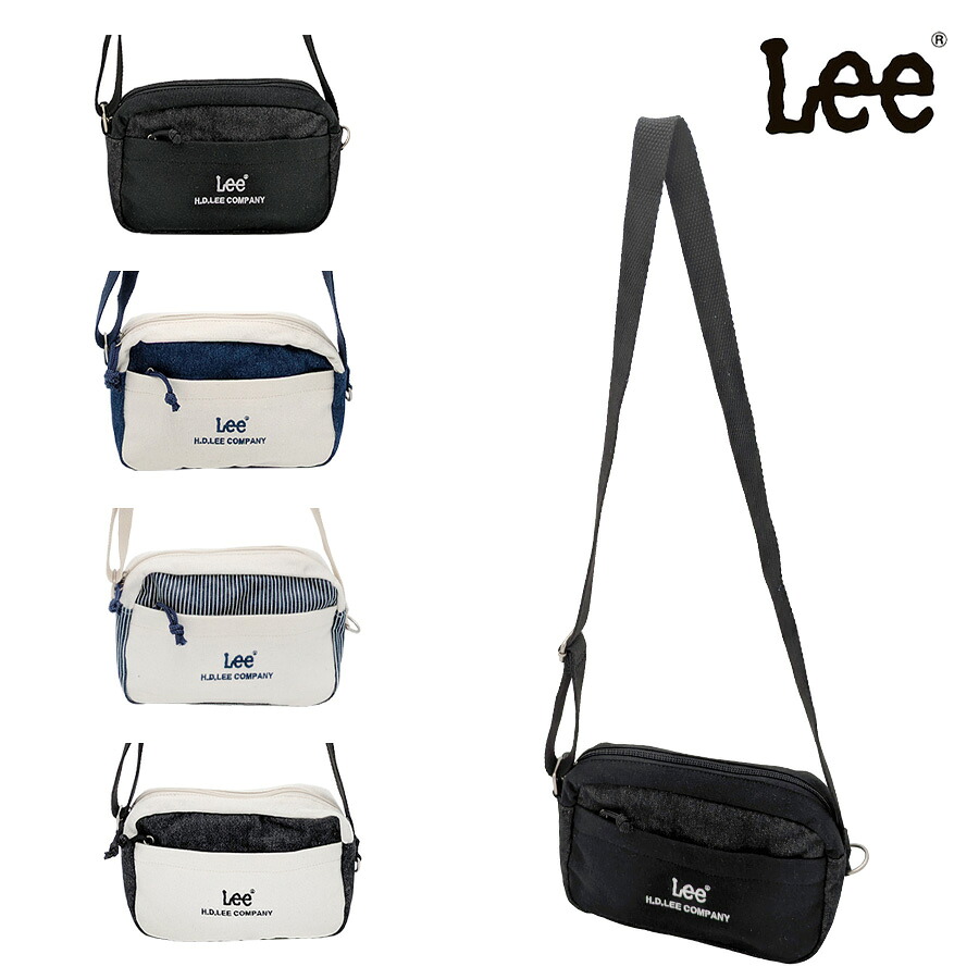 【クリックポスト/時間指定不可】【Lee】320-1401 Buddy 横型ミニショルダー 斜め掛け 普段使い 使いやすい シンプル おしゃれ レディース プレゼント ブラック