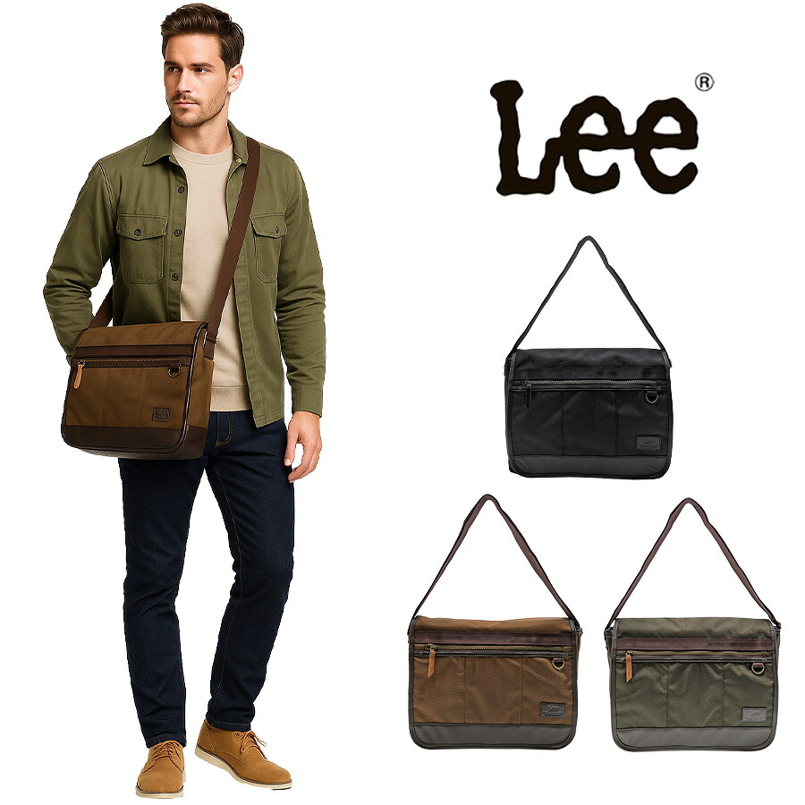 【Lee】320-3283 ショルダーバッグ バッグ 収納 斜め掛け 肩掛け 鞄トラベル 通勤 通学 アウトドア お出かけ 観戦 プレゼント 父の日 誕生日