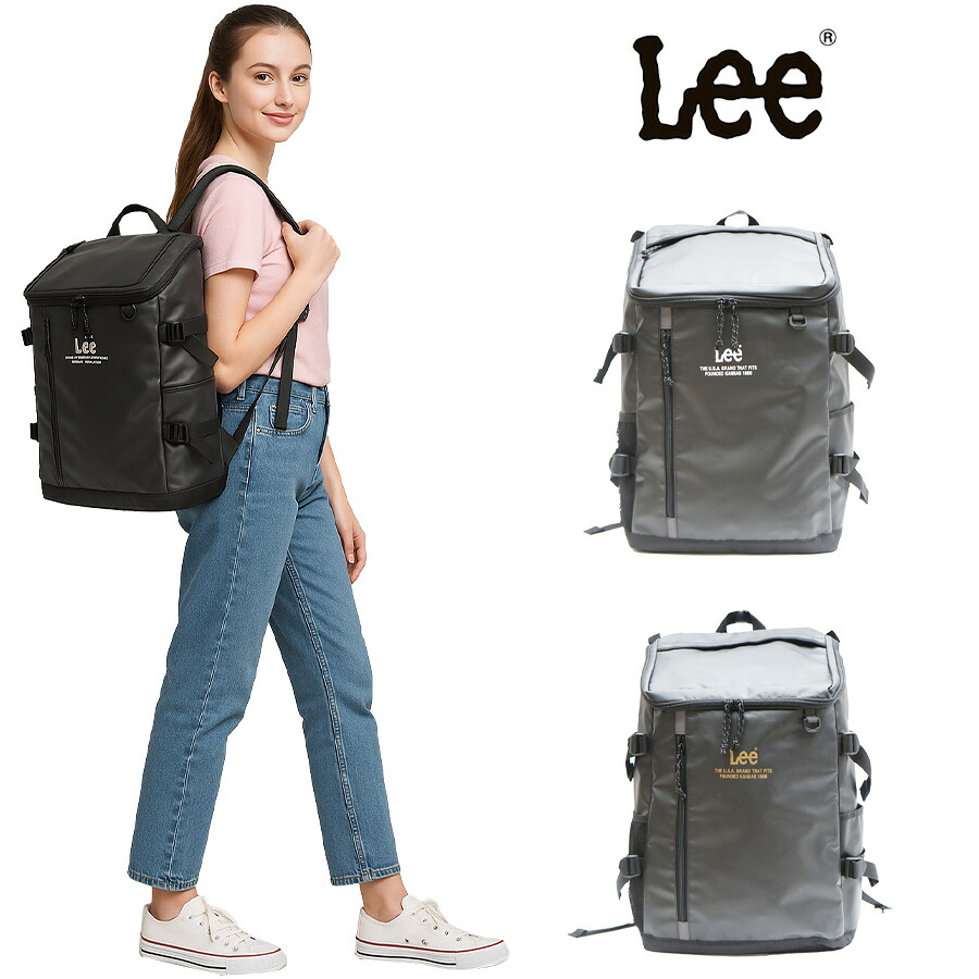 【Lee】リュック 大容量 Lee リー リュック ターポリン 320-4920 学生 通学 通塾 普段使い レディース メンズ お手頃 使いやすい 便利 学校 人気 かわいい かっこいい おしゃれ おすすめ ブラックゴールド