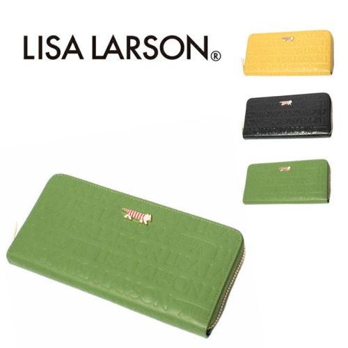 【SNSで話題のレザーケアクリームプレゼント中！】【LISA LARSON】リサ・ラーソン ラウンド ファスナー長財布 ウォレット LTLM-02 Mikey 高級 本革 YKKファスナー マイキー 猫 レディース ギフト 母の日 バレンタイン 人気 プレゼント collonil コロニル