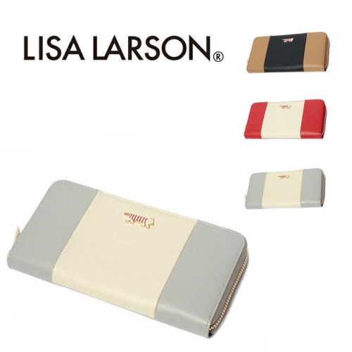 【SNSで話題のレザーケアクリームプレゼント中！】【LISA LARSON】リサ・ラーソン ラウンド ファスナー長財布 ウォレット LTLY-02 Mikey 高級 本革 YKKファスナー マイキー 猫 レディース ギフト 母の日 バレンタイン 人気 プレゼント collonil コロニル