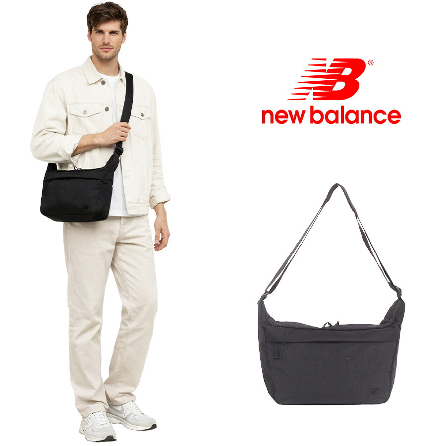NewBalance ショルダーバッグ ショルダーバック 斜め掛けバッグ 斜め掛け 軽量 メンズ レディース 男女兼用 ユニセックス ギフト プレゼント ブラック ac1739i