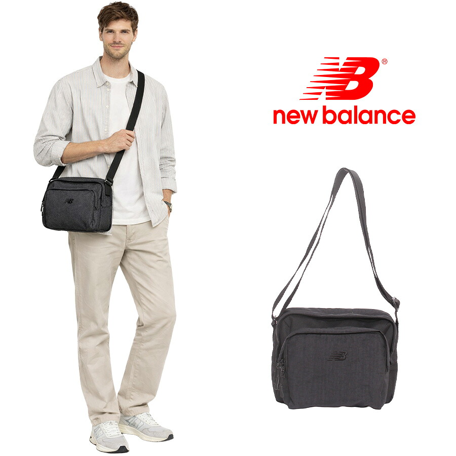 NewBalance ショルダーバッグ ショルダーバック 斜め掛けバッグ 斜め掛け 軽量 メンズ レディース 男女兼用 ユニセックス ギフト プレゼント ブラック ac63548
