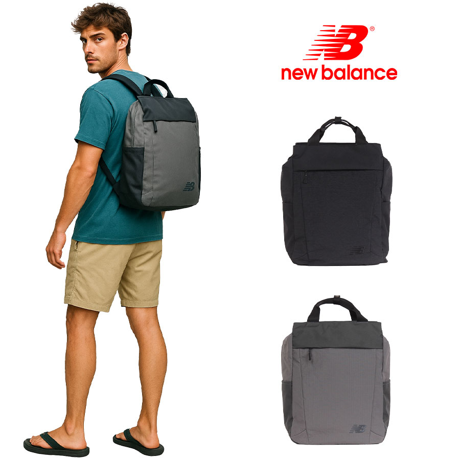 【New Balance】リュック 大容量 lab55674 18L トートリュック リュック 大容量 リュックサック かばん バッグ 通勤 部活 中高生 ユニセックス  ギフト プレゼント ブラック