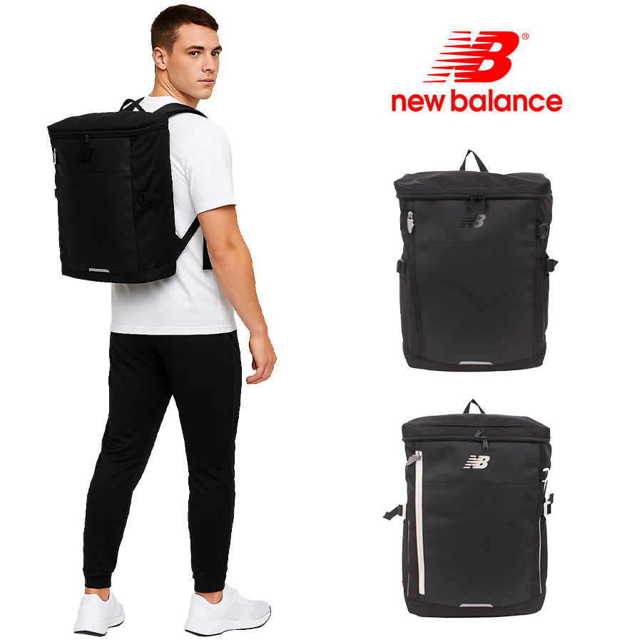 【New Balance】リュック 大容量 lab55678 30L BOXリュック リュック 大容量 リュックサック かばん バッグ 軽量 通勤 通学 中高生 ユニセックス  ギフト プレゼント ブラック