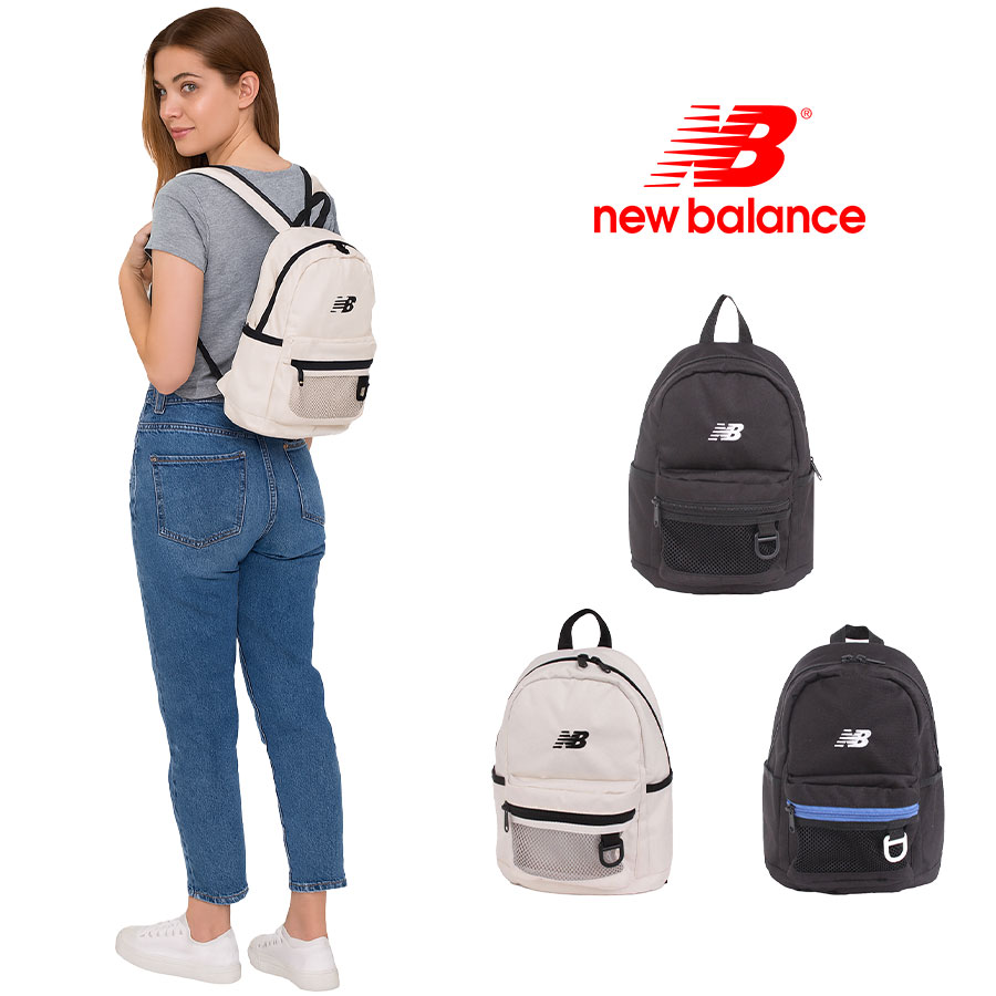 【レターパック配送/時間指定不可】【New Balance】 lab55685 6.5L ミニバックパック リュック 大容量 リュックサック 軽量 ユニセックス  ギフト ブラック