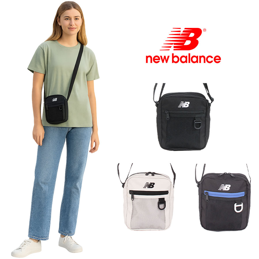 【クリックポスト/時間指定不可】【New Balance】 lab55686 2L ミニショルダー 斜め掛け 肩掛け コンパクト かばん バック 軽量 ユニセックス  ギフト ブラック