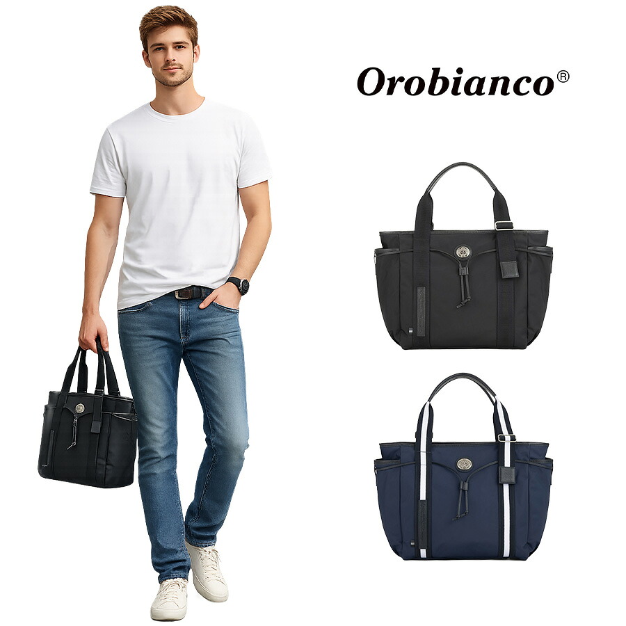 Orobianco アリンナ 30th A4トートバッグ トートバッグ 手持ち 大容量 普段使い 使いやすい おしゃれ シンプル メンズ ギフト プレゼント ブラック 93181