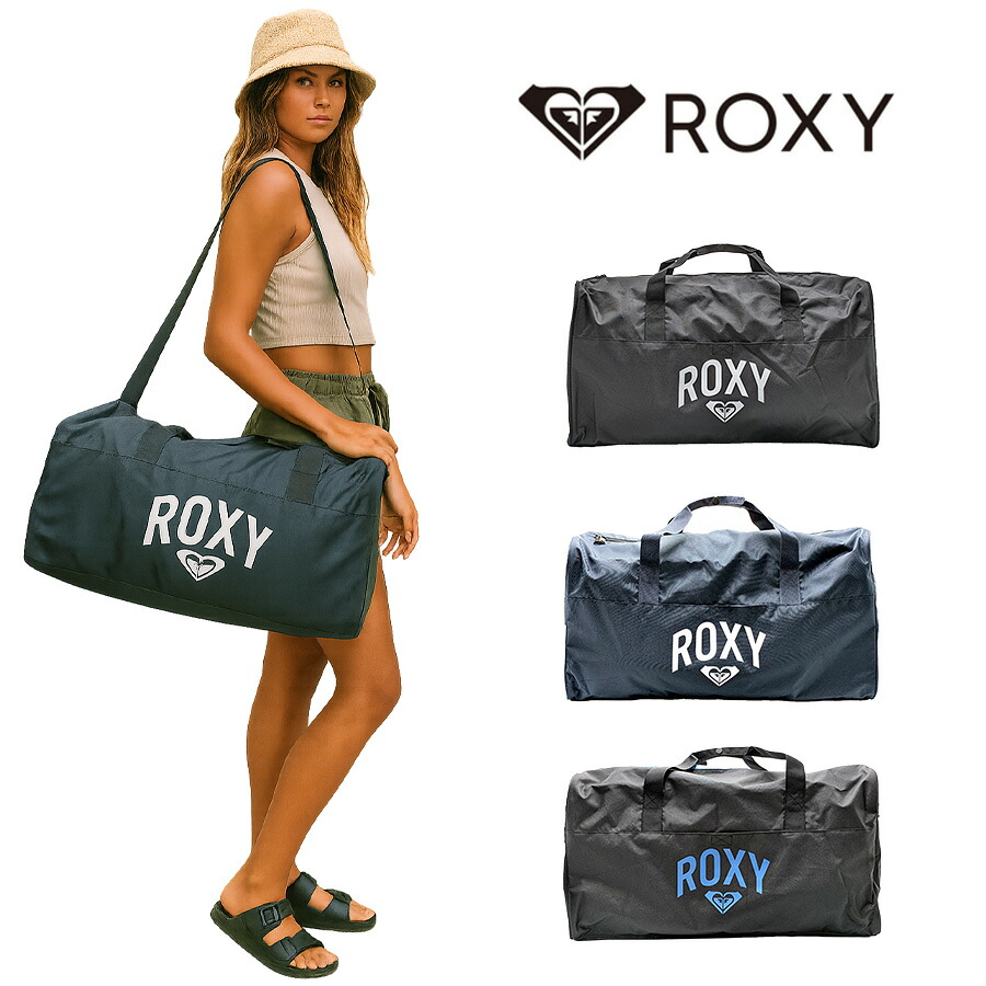 【ROXY】RBG231309 ボストン 45L かばん 鞄 カバン バッグ ロキシー ブラックブルー ブラック ネイビー  使いやすい 修学旅行 林間学校 旅行 大容量 1泊～2泊 おしゃれ かわいい スポーティー