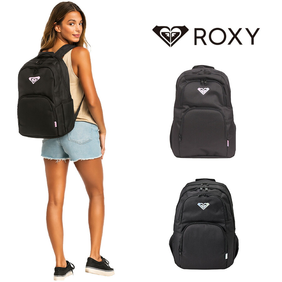 【ROXY】 リュック 大容量 rbg251302 GOOUT PLUS デイパック 23-30L リュックサック かばん バッグ 通学 部活 中高生 ユニセックス ギフト プレゼント ブラック