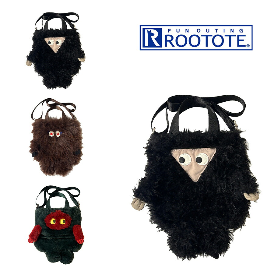 【クリックポスト/時間指定不可】【ROOTOTE】3616 EU.BR.2way.クリプデット-E 斜め掛け かばん 使いやすい かわいい キャラクター レディース ギフト ブラック