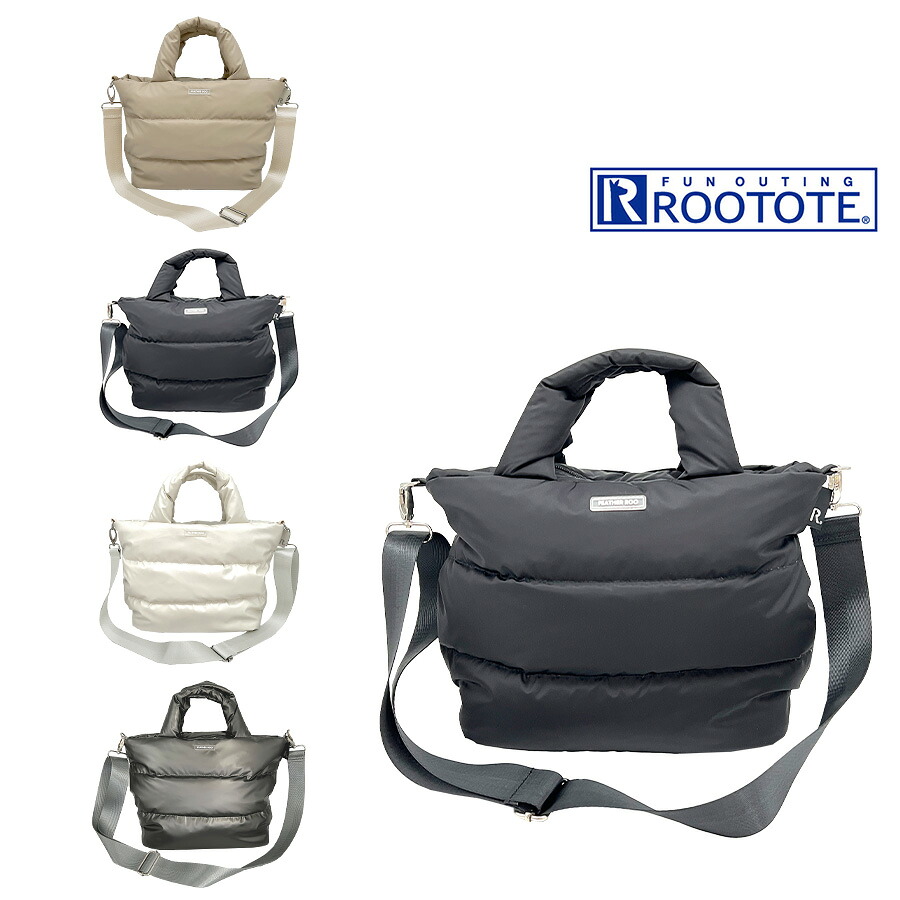 【ROOTOTE】3680 FE.デリ.モデレート-A 手持ち 斜め掛けトートバッグ 大容量 かばん 普段使い 使いやすい シンプル レディース プレゼント ギフト ブラック