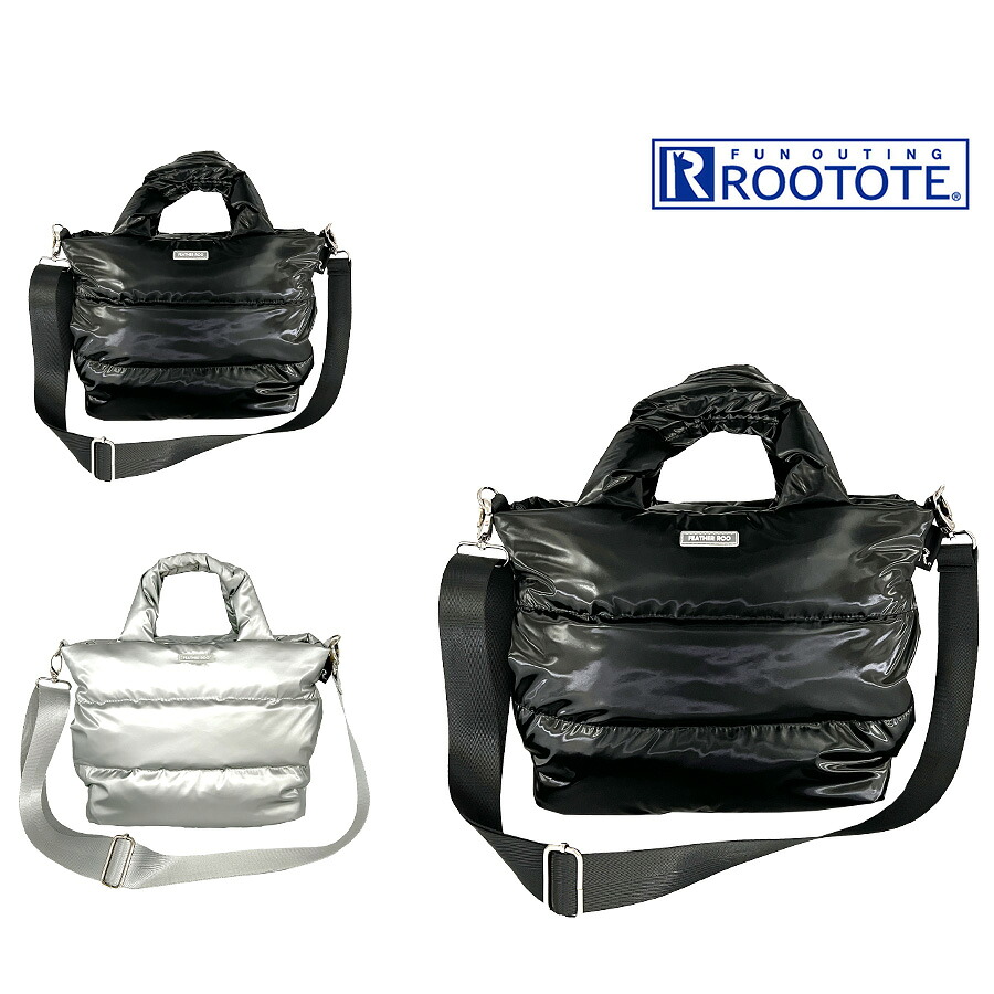 【ROOTOTE】3683 FE.デリ.モ ダーン-A 手持ち 斜め掛けトートバッグ 大容量 かばん 普段使い 使いやすい シンプル レディース プレゼント ギフト ブラック
