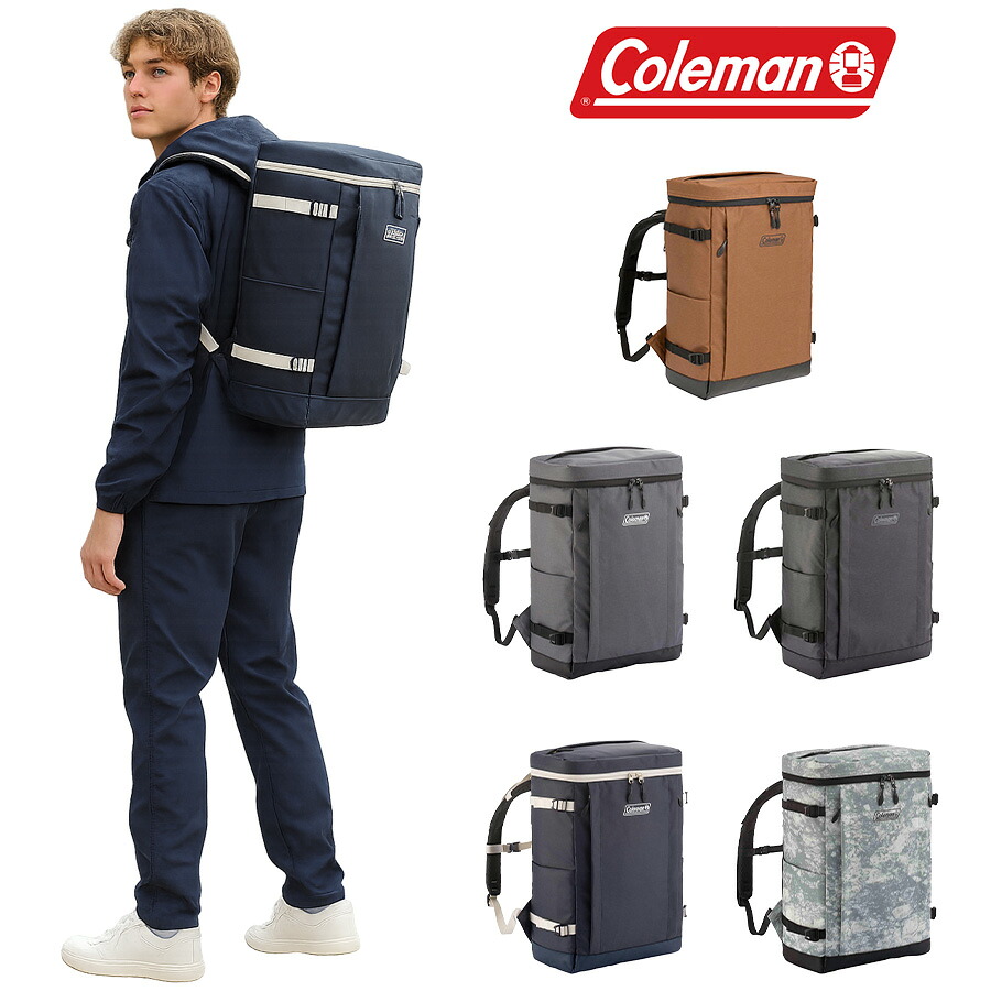 Coleman コールマン SHIELD35 シールド35 リュック バックパック 35L スクエア メンズ レディース シンプル カジュアル アウトドア 通学 学生 社会人 旅行 部活 合宿 習い事 ジム おしゃれ 人気 送料無料 バッグ 鞄