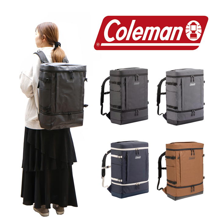 Coleman コールマン SHIELD35+2layer シールド35+2レイヤー リュック バックパック 36L スクエア メンズ レディース シンプル カジュアル アウトドア 通学 学生 社会人 旅行 部活 合宿 習い事 ジム おしゃれ 人気 送料無料 バッグ 鞄