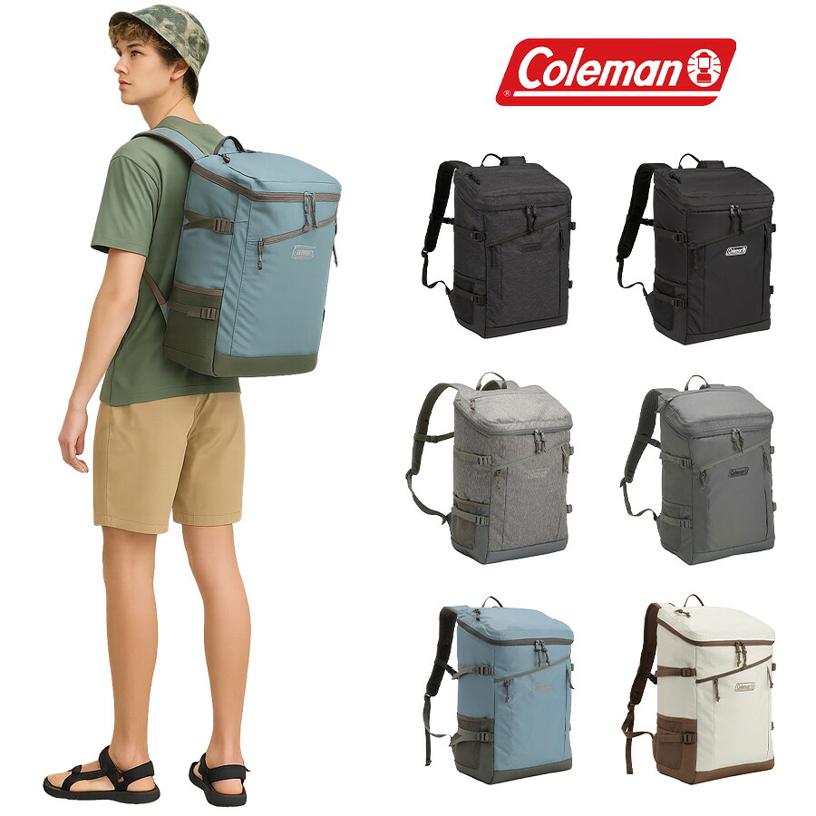 Coleman コールマン WALKERSQUARE ウォーカースクエア バックパック デイバック リュックサック リュック メンズ レディース スクール アウトドア 旅行 通勤 バッグ 通学 大容量 部活 学生 おしゃれ 人気 送料無料 新作 30L ポリエステル