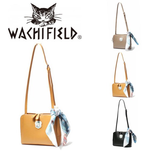 【当店オリジナルエコバッグプレゼント中！】【WachiField】 わちふぃーるど フェイクレザー ショルダーバッグ 斜め掛け 肩掛け カバン  レディース スカーフ WTGC-02 お出かけ サブバッグ 旅行 軽量 エレガント ギフト プレゼント  母の日 敬老の日 ダヤン 猫