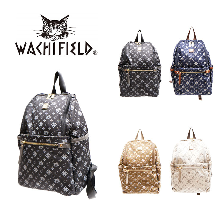 【当店オリジナルエコバッグプレゼント中！】【WachiField】わちふぃーるど WACHIFIELD WTSK-05 10L ミニリュック バッグ 鞄 リュック リュックサック バックパック ダヤン 軽量 おでかけ 旅行 プレゼント 贈り物 モノグラム柄 猫柄